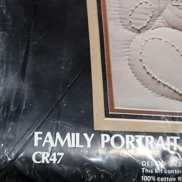 Prism Designs vintage Candlewick family portrait kit Bears 11 x 14 CR 47 1983 - Picture 9 of 10